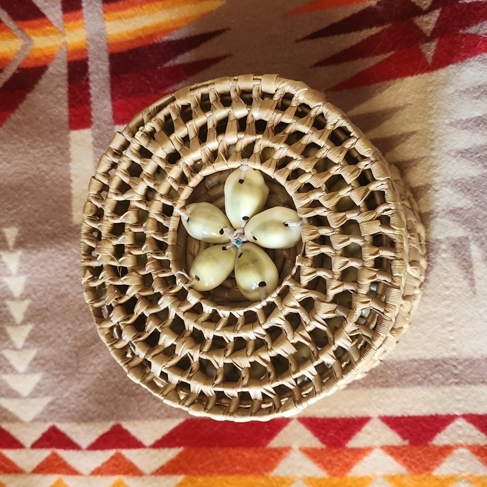 6 Shell & Seagrass Coaster Set